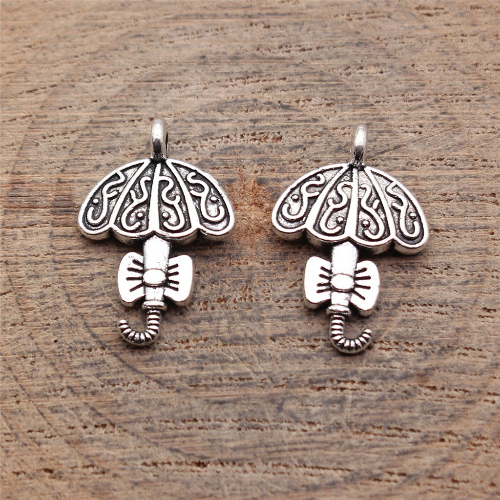 Retro Mini เครื่องประดับเพชร Charms โบราณพัดลมจี้สําหรับ Handmade สร้อยข้อมือสร้อยคอเครื่องประดับทําอุปกรณ์