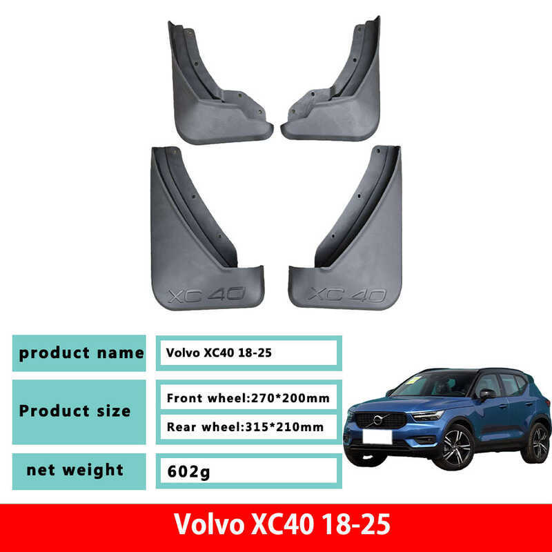 ทุ่มเทให้กับวอลโว่‌ X XC40 บังโคลน Volvo XC40 ชิ้นส่วนดัดแปลงบังโคลนรถยนต์