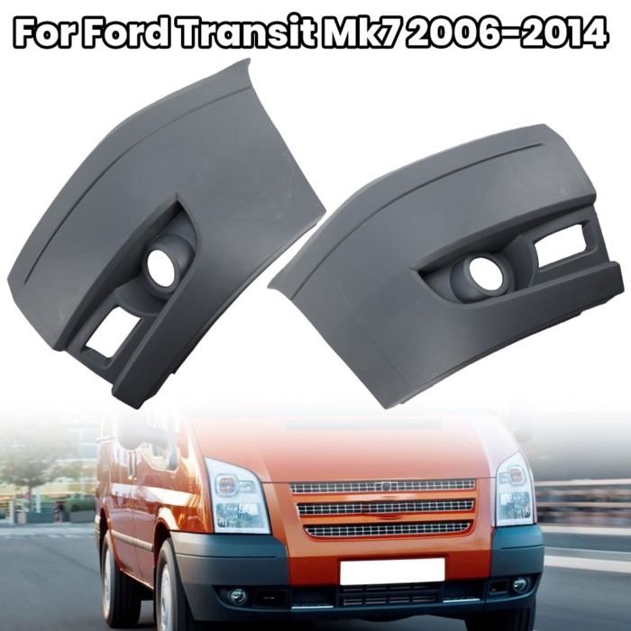 Front Bumper Cormer End Pad Cover Cap For Ford Transit Mk7 2006-2014 6C1117E889ACM5AB With Fog Llig