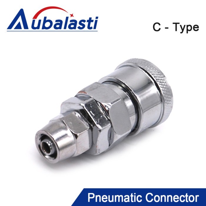 Aubalasti Pneumatic C-type Quick Connector SP10 SP20 SP30 SP40 PP10 PP20 PP30 PP40 Match With PU Pi