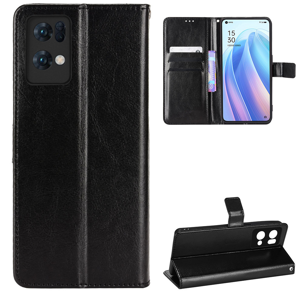 กระเป๋าสตางค์หนังสําหรับ OPPO Reno 7 8 Pro + 7A 7Z 8T 8Z Reno8 Reno 10X ZOOM Flip Card Slot เคสโทรศั
