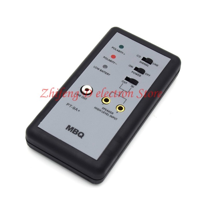 Car audio modification, horn test phase meter, speaker positive and negative detector
