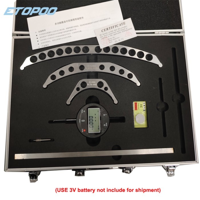ETOPOO R Gauge High Accuracy Electronic Digital Radius Gauge Digital Radius Indicator Changeable Me