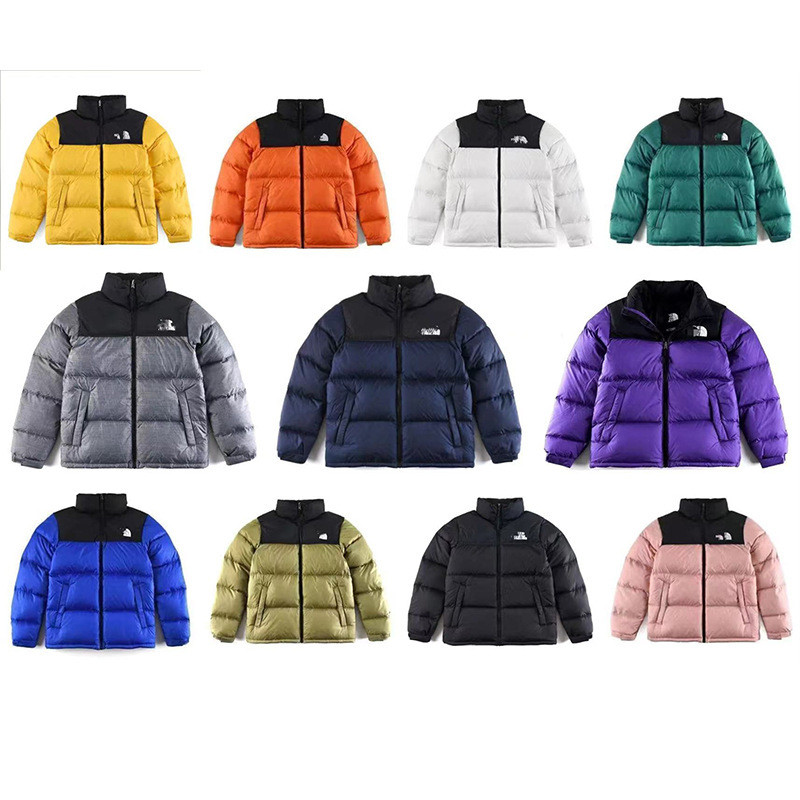 The North Face 1996 เสื้อแจ็คเก็ตผ้าฝ้ายสไตล์อเมริกันสําหรับผู้ชายและผู้หญิงคู่ฤดูหนาวหลวมหนาปักระดั