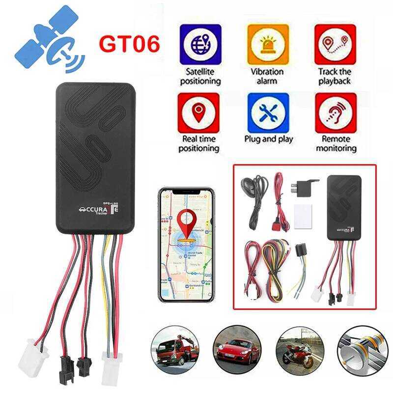 GT06 รถ GPS Tracker SMS GSM GPRS Anti-theft Tracking Locator Overspeed Alarm Remote Monitor ฟรี APP 