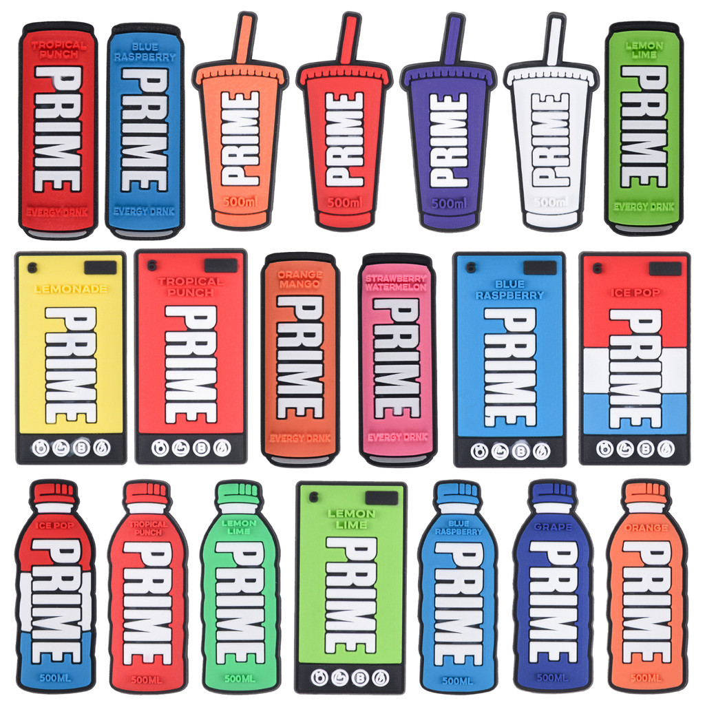 Crocs Hole Shoes Exclusive PVC Shoes Accessories Shoes Flower, PRIME Energy Drink Series Tropical Pa