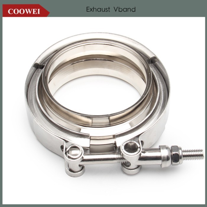 1PCS 2'' 2.5" 3" 3.5'' 4'' V band Clamp 304 Stainless Steel  V-band Exhaust Male Female Flange Turb