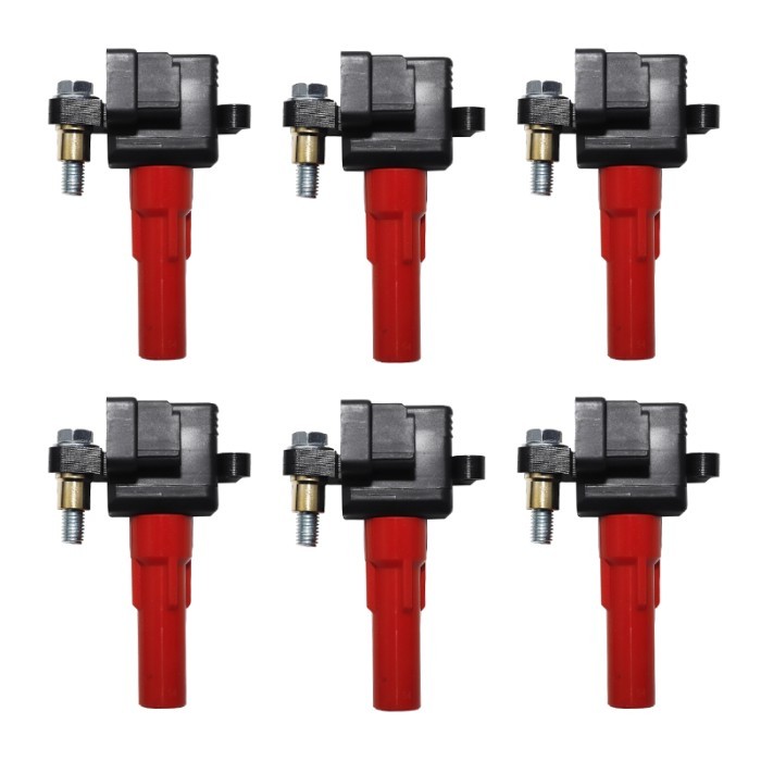 6Pcs Ignition Coils For Subaru Legacy III Outback 3.0L Tribeca B9 3.6L 22433-AA411 22433-AA441 2243
