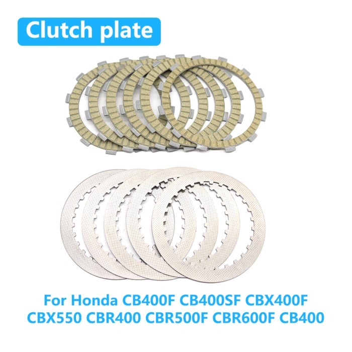 For Honda CB400F CB400SF CBX400F CBX550 CBR400 CBR500F CBR600F CB400 Motorcycle Clutch Friction Dis