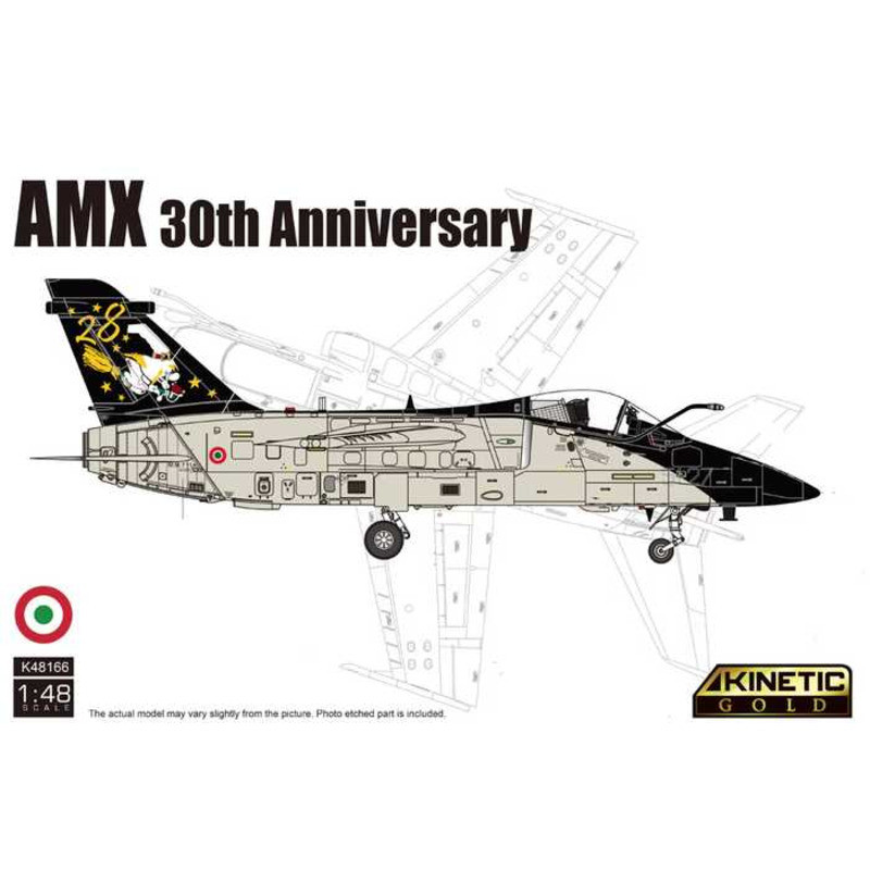 Kinetic K48166 AMX A-11 Ghibli - Italian Air Force AMX 30th Anniversary 1/48 Static model kit