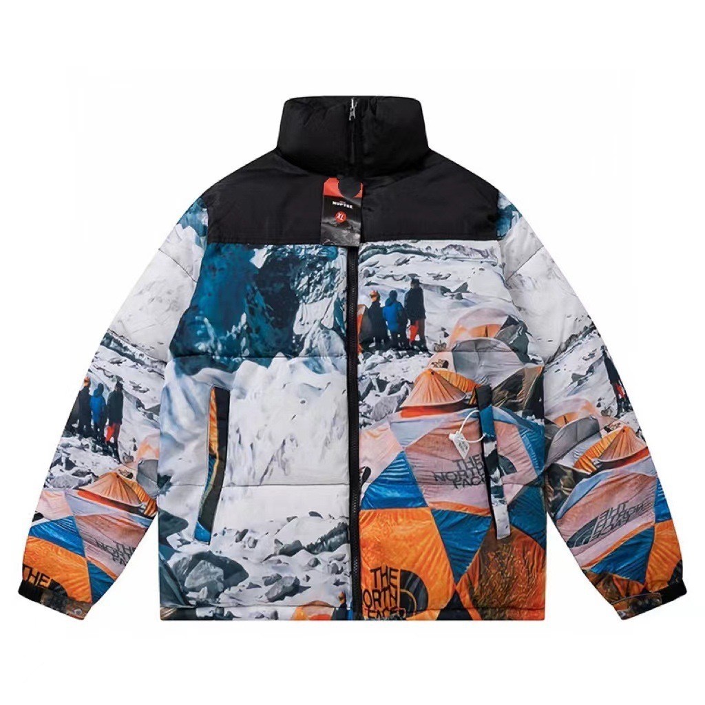 หน้าปี 1996 หนา กันลม อบอุ่นปักเป้าแฟชั่น ไม่จํากัดเพศ the north face