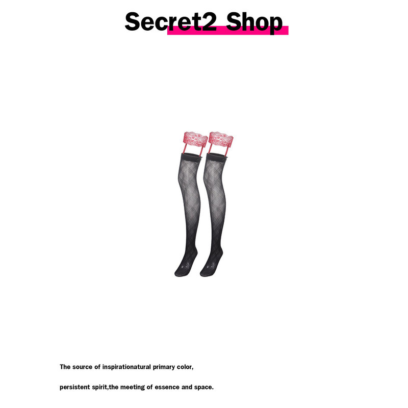 Bow Lace Fishing Series Contrast JK Scheming Over-the-Knee ถุงน่องผู้หญิง