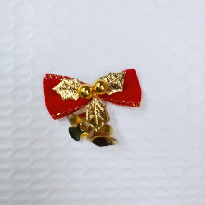 Christmas tree wreath ornament bow bell 5cm horn bell christmas bow DIY material ornament