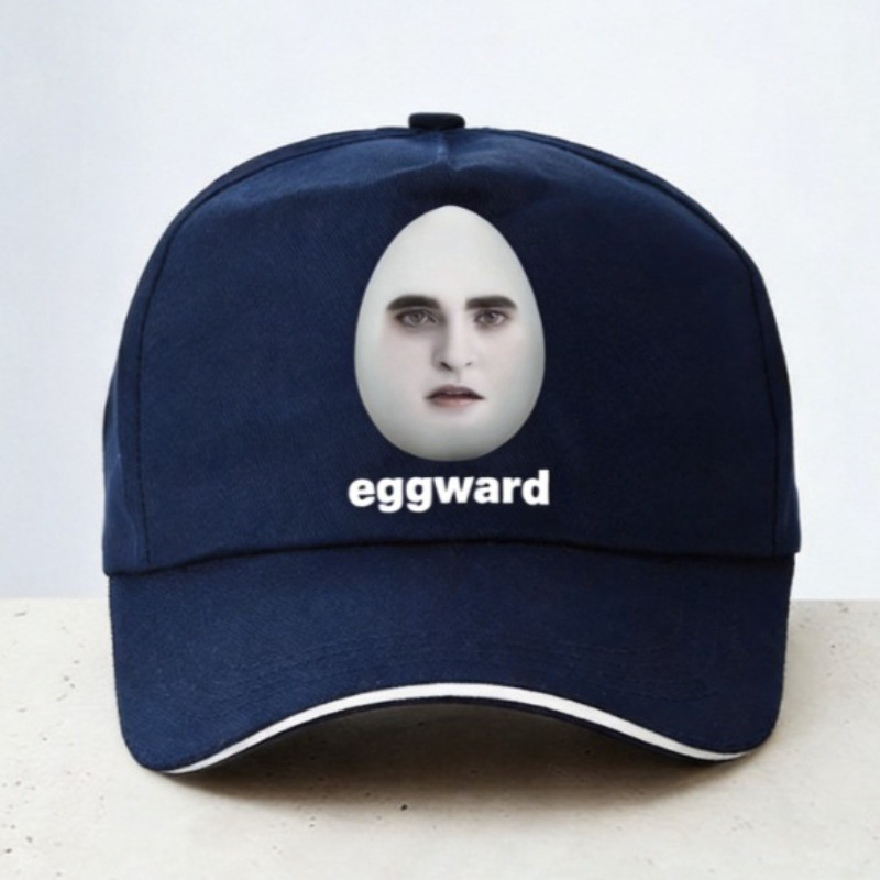 Eggward ตลก Meme หมวก Edward Cullen ล้อเลียนอารมณ์ขันเบสบอลหมวกผู้ชายผู้หญิงสบายๆหมวกปรับได้