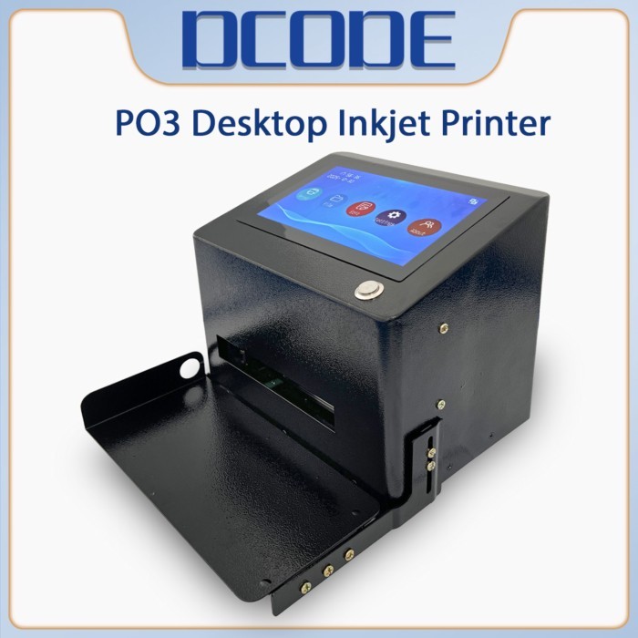 DCODE PO3 Desktop Inkjet Printer 12.7mm/25.4mm Thermal Inkjet Printer Batch Number Image QRcode Bar