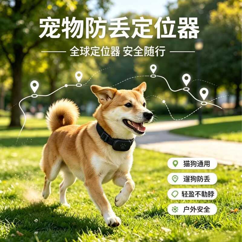 MFI ปลอกคอสัตว์เลี้ยง Global Locator สมาร์ทปลอกคอ Tracker ลูกแมวลูกสุนัขสัตว์เลี้ยง Anti-Lost Locati