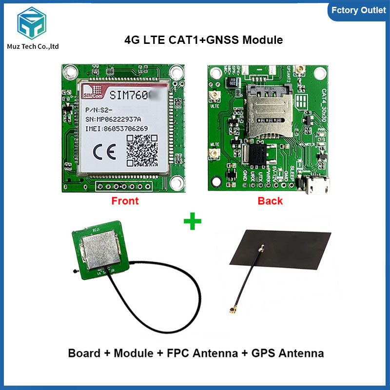 B SIM7600E SIM7600G SIM7600SA Development Core Board SIMCOM 4G LTE CAT1 โมดูลสนับสนุน GNSS 4G โมเด็ม