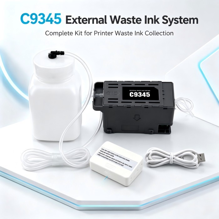 DTF C9345 Maintenance Box External Bottle Chip Resetter for Epson ET-8550 16600 5850 5800 16650 850