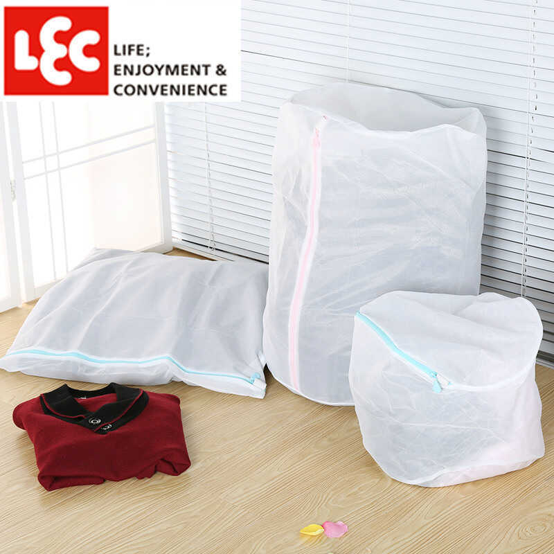 ญี่ปุ่น LEC LEC Bra เสื้อชุดชั้นในถุงน่องถุงซักผ้าซักผ้าป้องกันถุงตาข่ายหนา Anti-Tangling