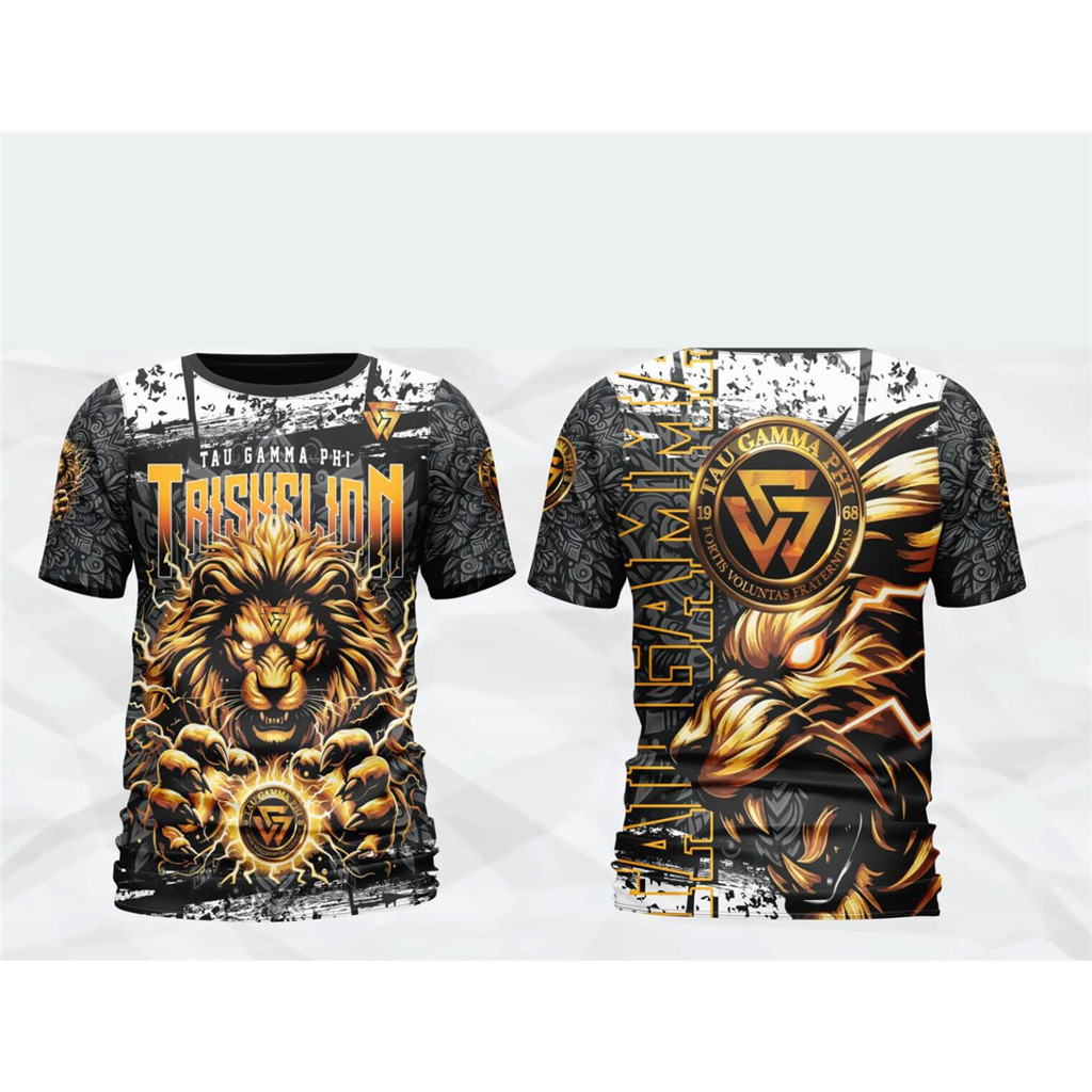 Tau Gamma Phi Triskelion Frat เสื้อ 56th Anniversary Full Sublimation 3D พิมพ์เสื้อยืดฤดูร้อน