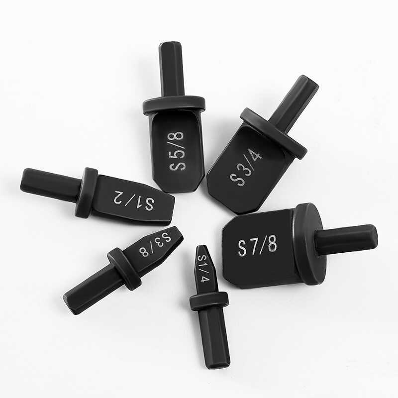 6 ชิ้นชุดเครื่องปรับอากาศทองแดงหลอด Reamer Reamer Reamer Reamer ไฟฟ้าขยายหลอดหัว Reamer หัวซ่อมปลอมเ