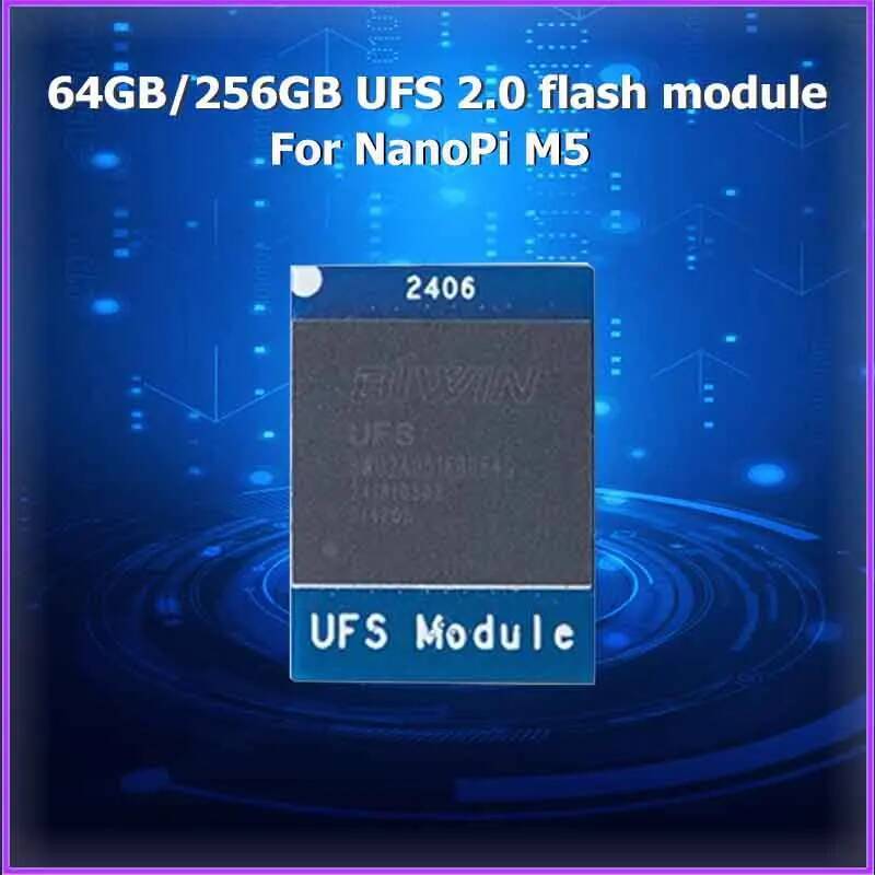 C 64GB / 256GB UFS 2.0 โมดูลแฟลชสําหรับ NanoPi M5