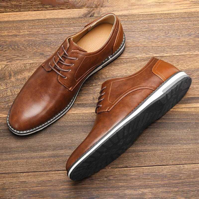 C Leather Loafer Men Fashion Comfortable 2024 Brand Casual Shoes Men