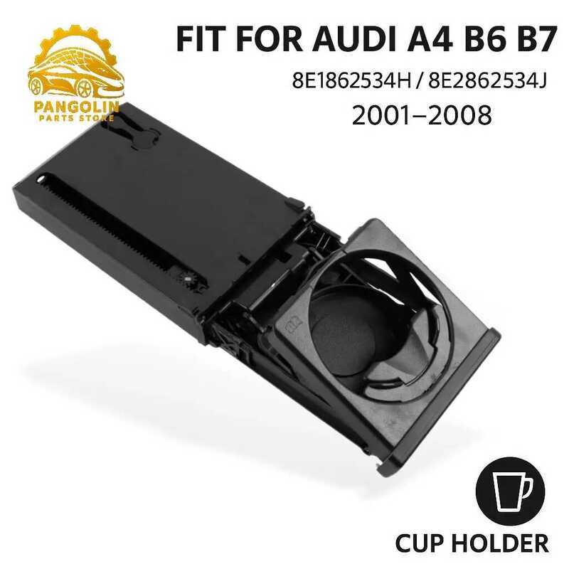 ถ้วยรถยนต์สําหรับ Audi A4 B6 B7 2002–2005 ไดรฟ์ซ้าย/ขวา 8E1862534ชม. 8E2862534J Black Dashboard Dr H