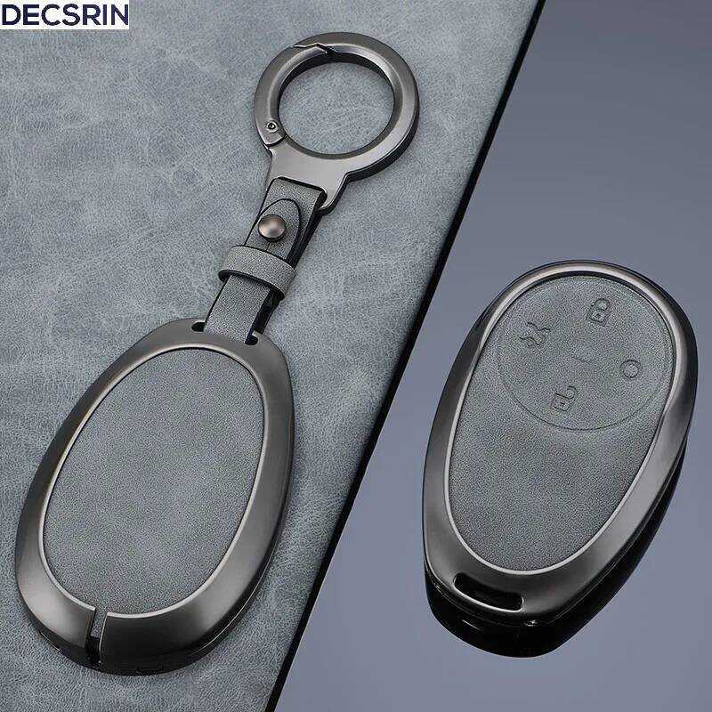 สังกะสีอัลลอยด์ + หนังสําหรับ Toyota bZ3X Bózhì Platinum 3X 2025 Air_Pro_max ภายในรถพวงกุญแจอุปกรณ์เ