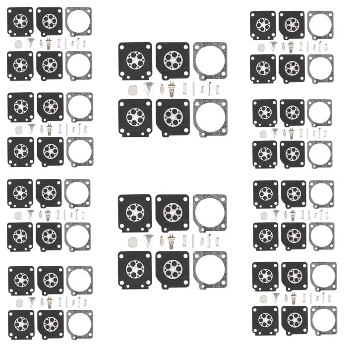 10Pcs Carburetor Rebuild Kit Zama C1Q-S109A C1Q-S124 C1Q-S124A C1Q-S125 C1Q-S126 C1Q-S126A C1Q-S127