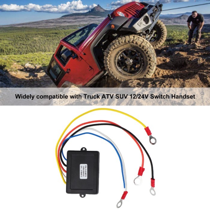 Winch Remote Switch Wireless Winch Remotes 12V 24V Wireless Winch Remote Control Switch Receiver Ki