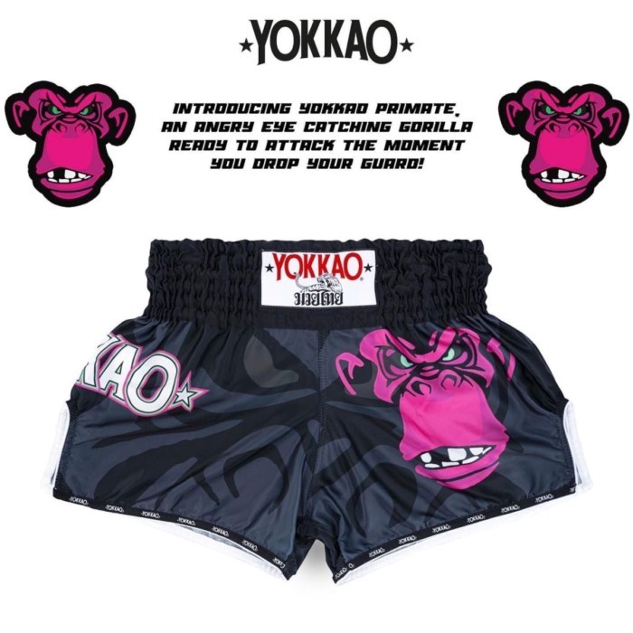 YOKKAO กางเกงขาสั้นมวยไทย Boxing Sanda Fighting Training Fighting Fighting Sports Professional ผู้ชา