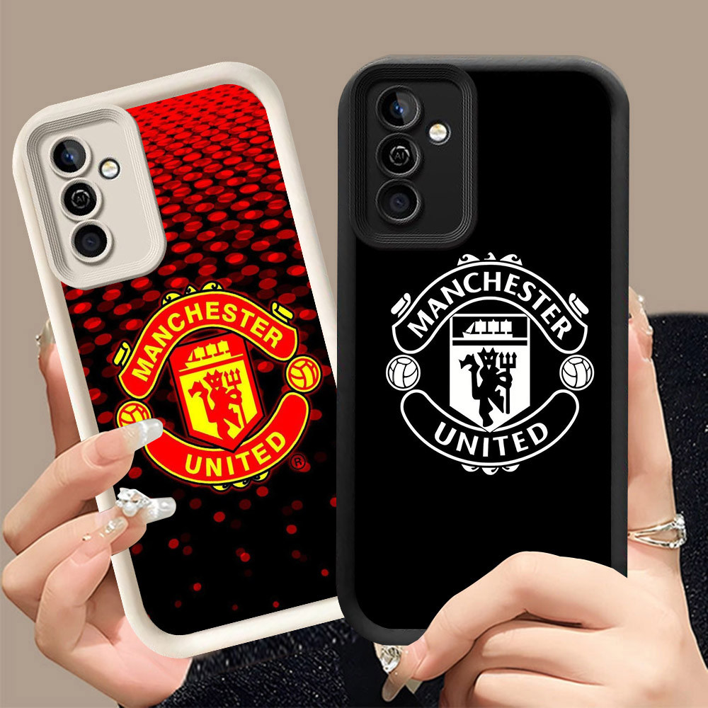 Q-3 Klub FC ขาวดำเคสโทรศัพท์หรับ Samsung A54 A56 A36 A37 A55 A35 A16 5G ปกสีชมพู