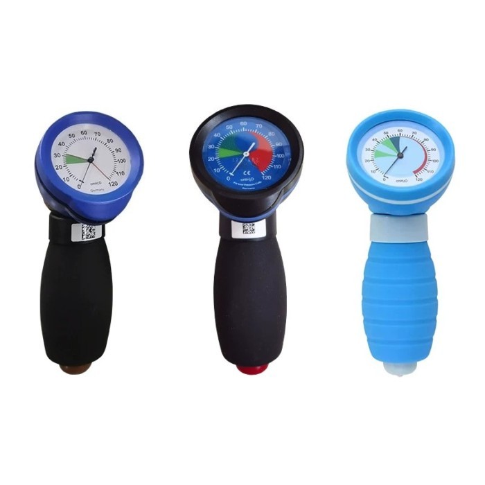 Handheld Cuff Pressure Gauge  Manual Bulb Inflator & Manometer for Endotracheal Tube Pressure Monit