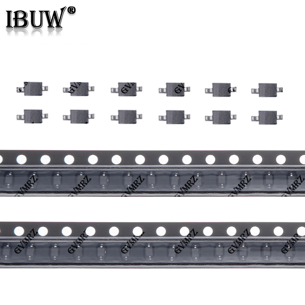 100PCS SMD ไดโอด Assortment 1N4007, 1N4148W, 1N5819W, MBR0520LT1G, MBR0530W Surface Mount Diodes