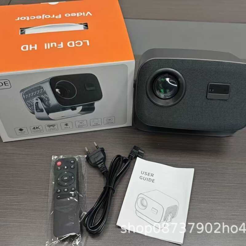 โปรเจคเตอร์โฟกัสไฟฟ้ารุ่นต่างประเทศ A10 Android WIFI โปรเจคเตอร์ 4K + HD Mini Gimbal