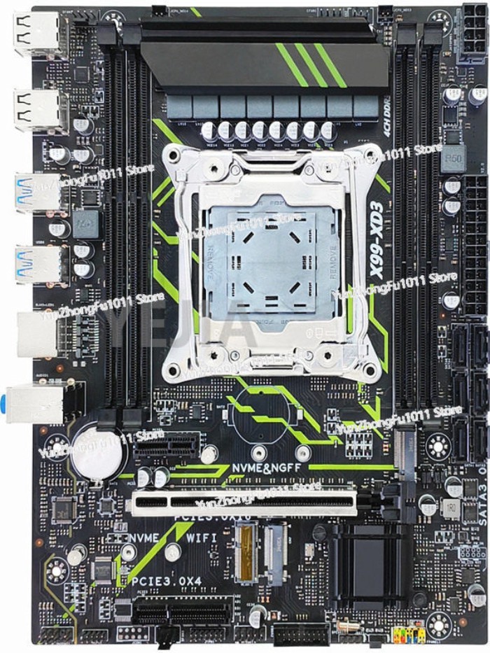X99-XD3 Original Chip C612 Gigabit WIFI Slot DDR3 Computer Motherboard X99-XD4 DDR4 8-phase Direct