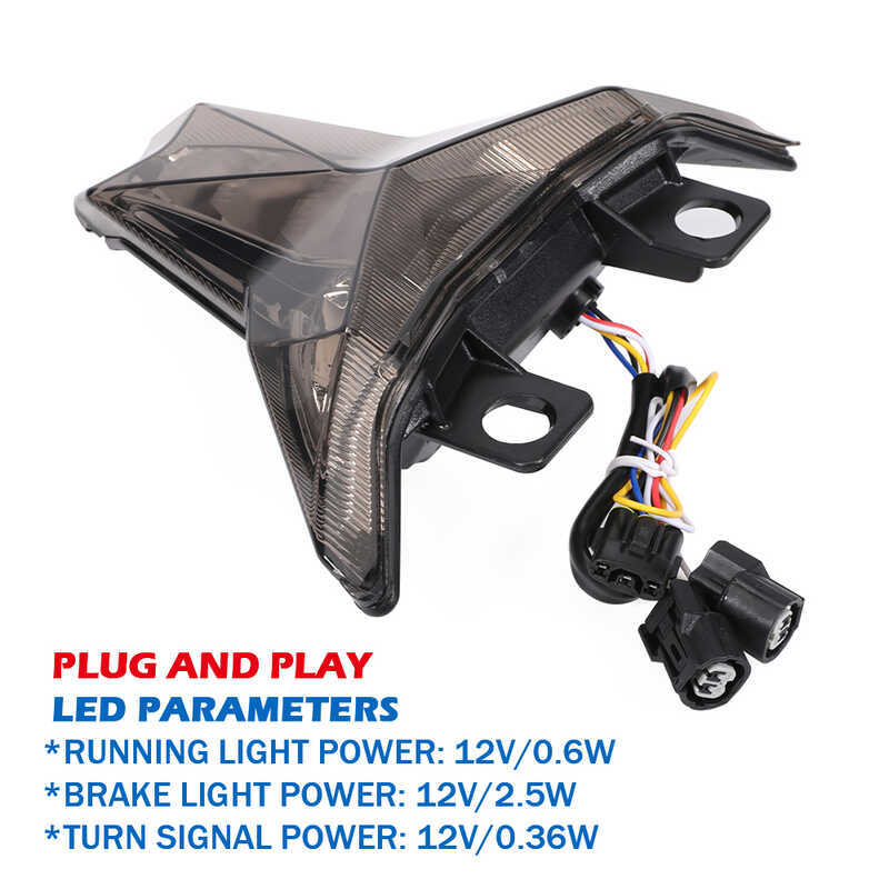 ไฟท้าย LED พร้อมไฟเลี้ยวในตัวสำหรับ Kawasaki Ninja Zx6r Zx25r Zx10rr Zx-4R Zx-4Rr Zx-10R Zx250 Zx40
