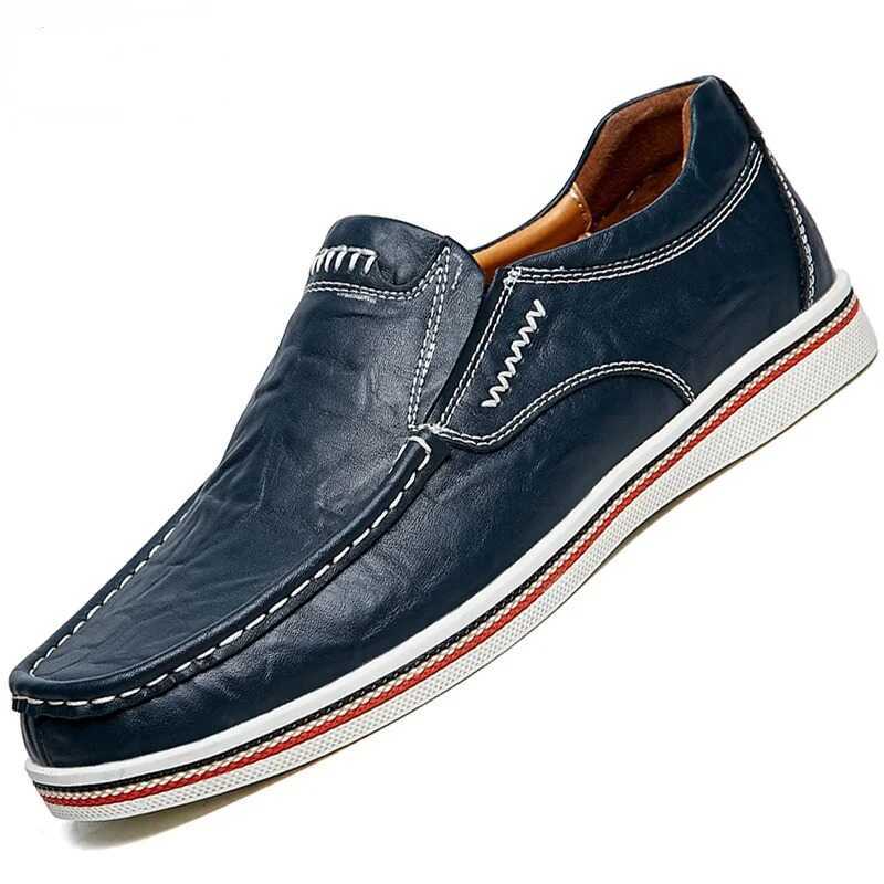 Shoes Flats Moccasins Men Loafers Party Driving Loafers Shoes Male Genuine Leather Business Office
