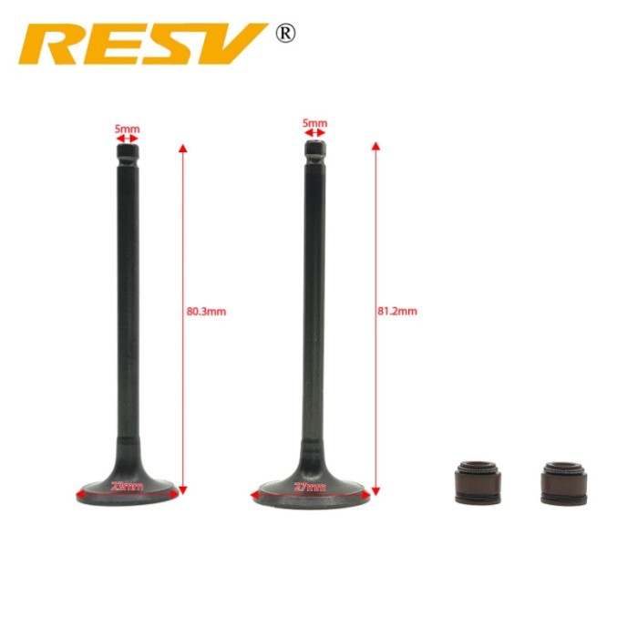 RESV for GY6 180cc 200cc 230cc ATV175 ATV200 GY6 180 200 230 Engine Valve Intake Exhaust Stem Valve