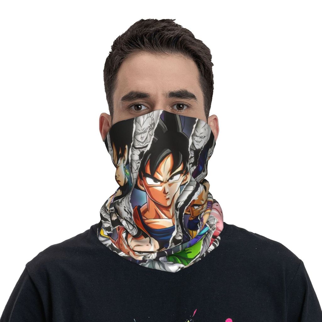 Custom DBZ Manga คอ Gaiter ผู้หญิงผู้ชาย UV Face Shield ฤดูหนาวผ้าพันคอสําหรับสกี