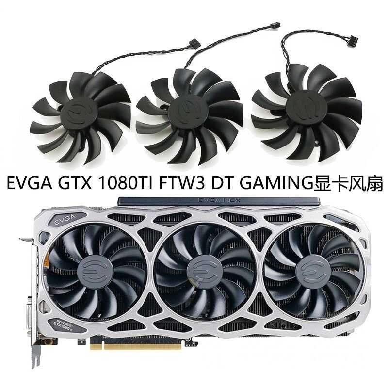 EVGA/EVGA เทคโนโลยี GTX1080TI 11GB FTW3 กราฟิกการ์ดพัดลมระบายความร้อน PLA09215B12H