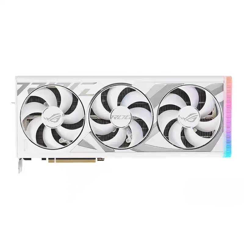 ASUS/ASUS RTX 4080 4090 ROG24G GAMING WHITE สีดําสีขาว Raptor พัดลมบอร์ดไฟ