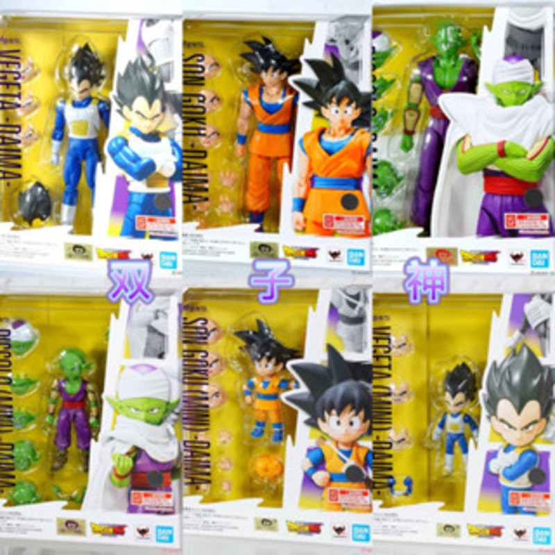 {ของเล่นสดใส} Bandai SHF Dragon Ball DAIMA DAIMA mini mini Little Son Goku Vegeta Piccolo q ของแท้เค