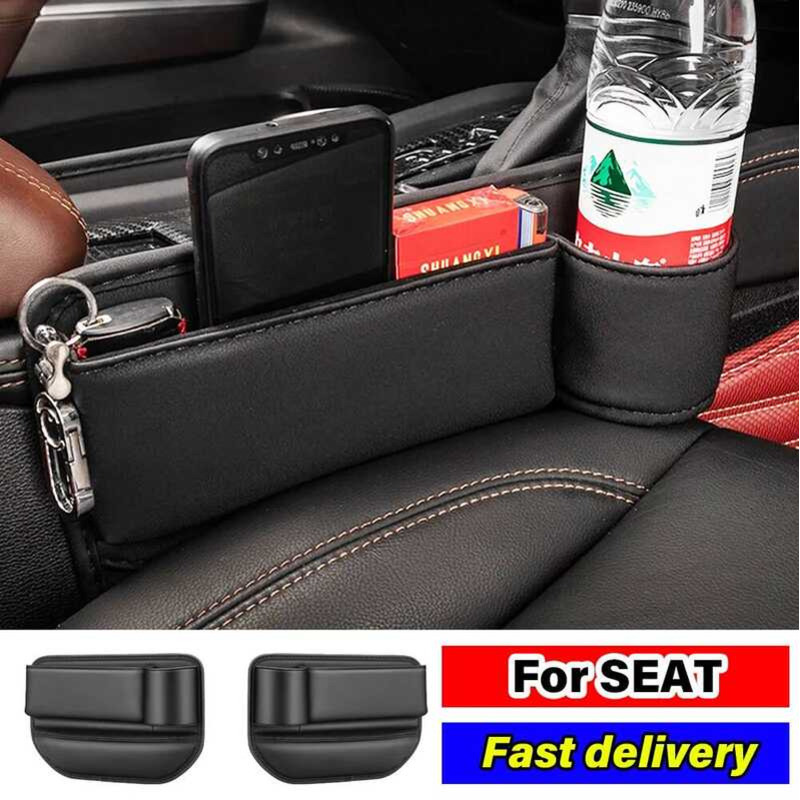 รถ Crev กระเป๋า Gap Slit กระเป๋า Organizer การ์ดโทรศัพท์ Key Holder กล่องสําหรับที่นั่ง Cupra Leon I