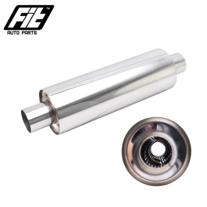 Universal modified Stainless steel Exhaust Silence r Spiral in the drum exhaust Muffler pipe Resona