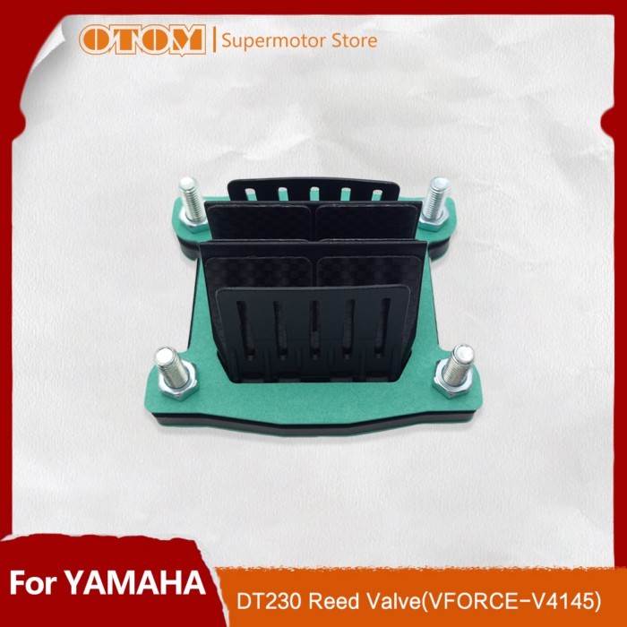 OTOM Motocycle Intake Carbon Fiber Reed Valve For YAMAHA DT200 DT230 Blaster 1988-2006 ATV Pit Dirt