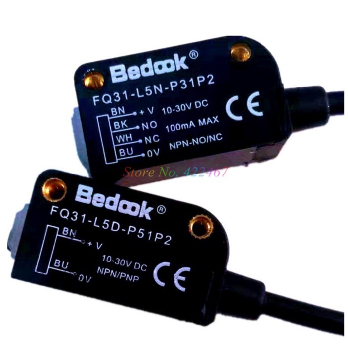 1Set New Original  Bedook  Opposing Photoelectric Switch Sensors FQ31-L5N-P31P2 FQ31-L5D-P51P2