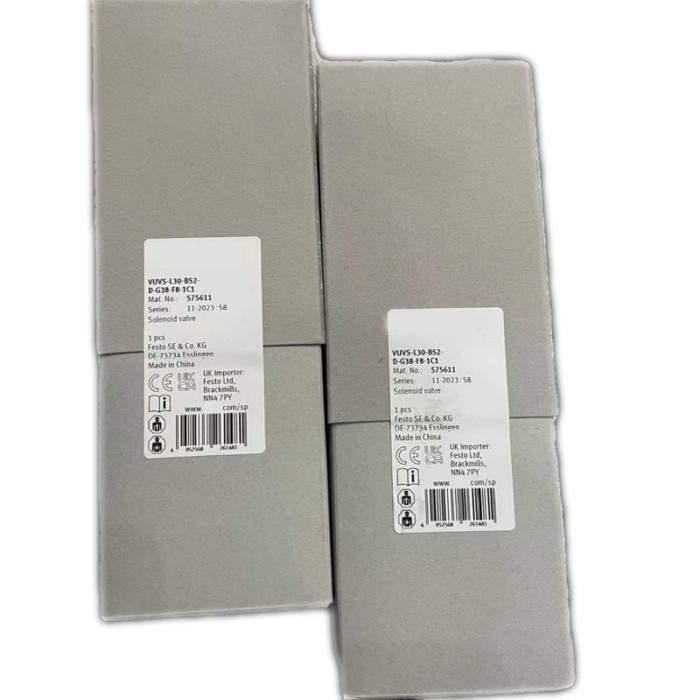 Solenoid valve VUVS-L30-B52-D-G38-F8-1C1 575611 VUVS-L30-P53C-MD-G38-F8-1C1 575618 VUVS-L30-P53E-MD