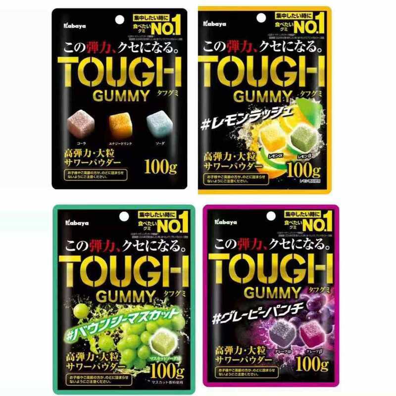 สินค้าใหม่ Kabaya TOUGH Jelly k Japan Chewy Large Grain Grape Green Raisin รสซิตริก เปรี้ยวสดชื่น